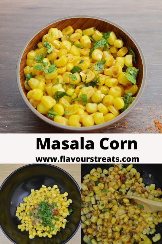 Masala Corn (Easy Sweet Corn Recipe) Flavours Treat