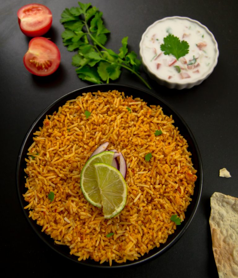 Tomato Bath (Karnataka Style Tomato Pulao) Flavours Treat