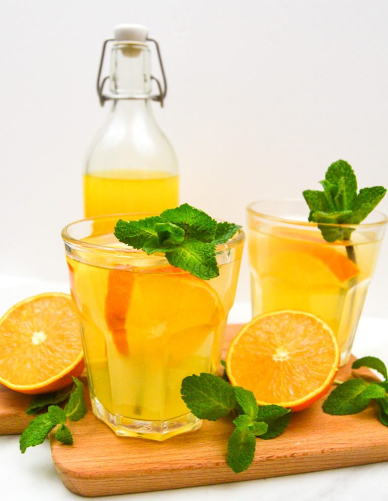 Orange Simple Syrup ( Orange Flavoured Syrup for Drinks & Cakes