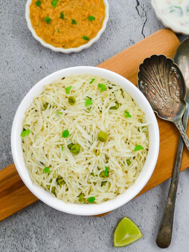 How To Make Matar Pulao (Peas Pulao) Flavours Treat