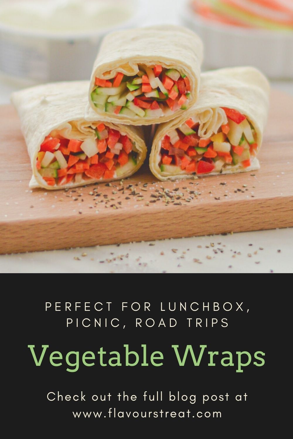 Vegetarian Tortilla Wraps Recipe Flavours Treat