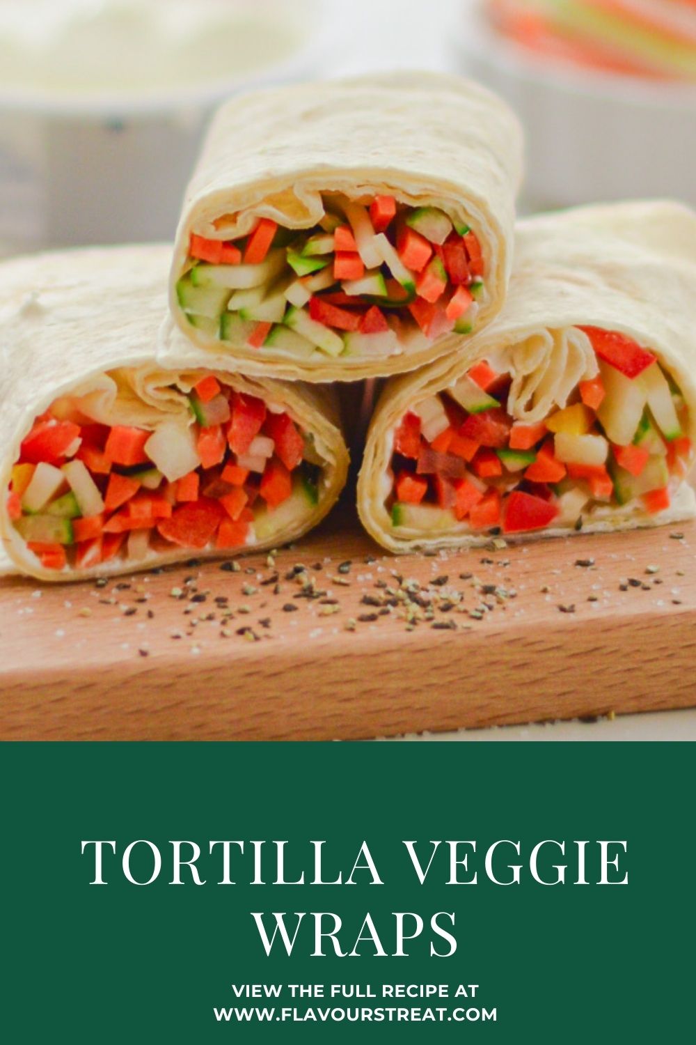 Vegetarian Tortilla Wraps Recipe Flavours Treat