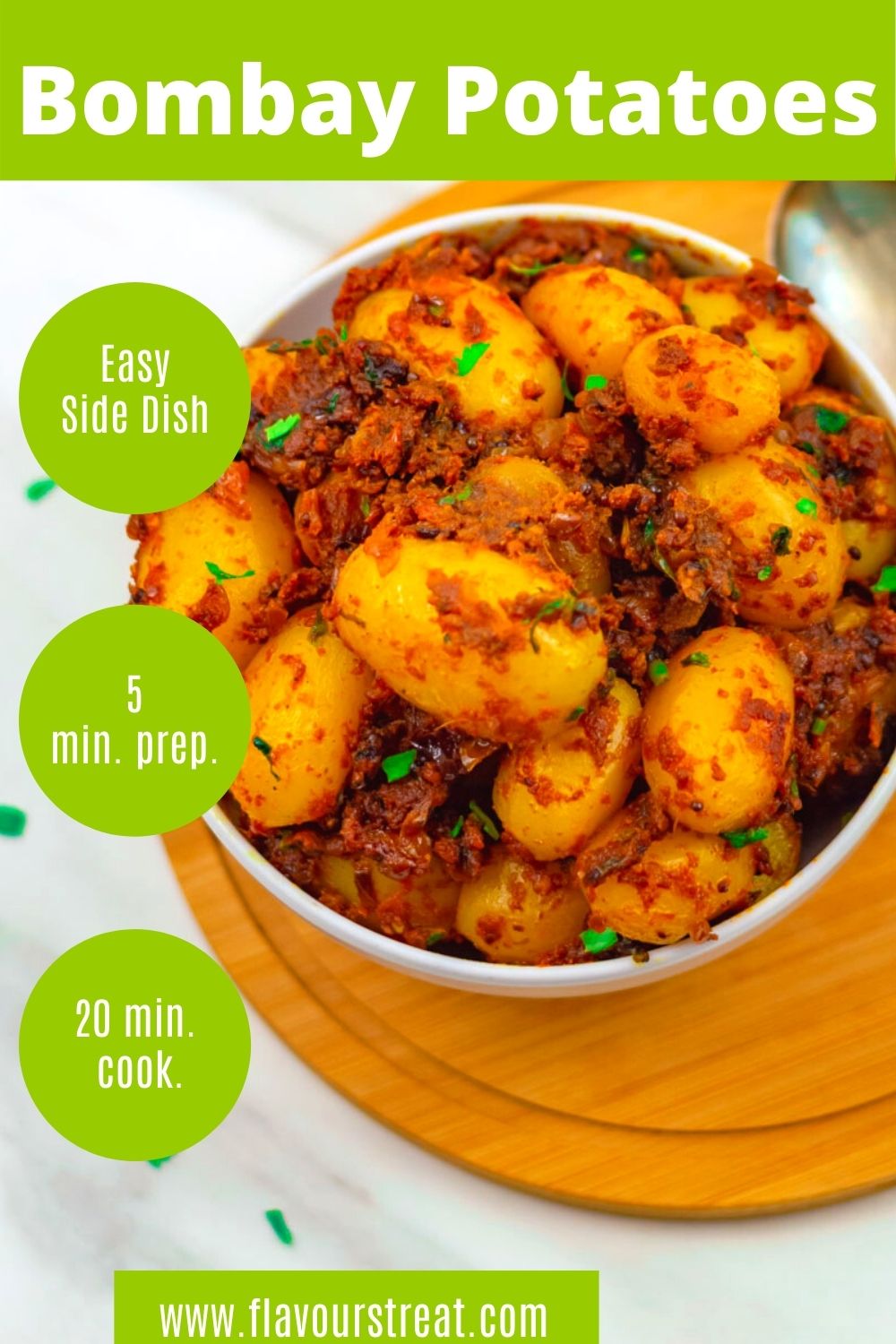 Easy Bombay Aloo Recipe (Indian Spiced Potatoes) Flavours Treat