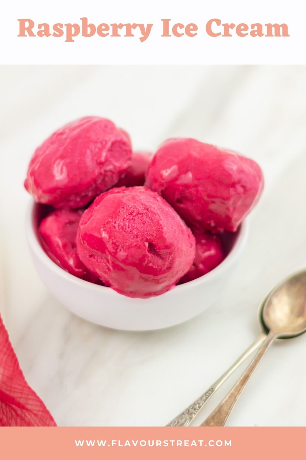 Homemade Raspberry Ice Cream (No Churn Ice Cream) Flavours Treat