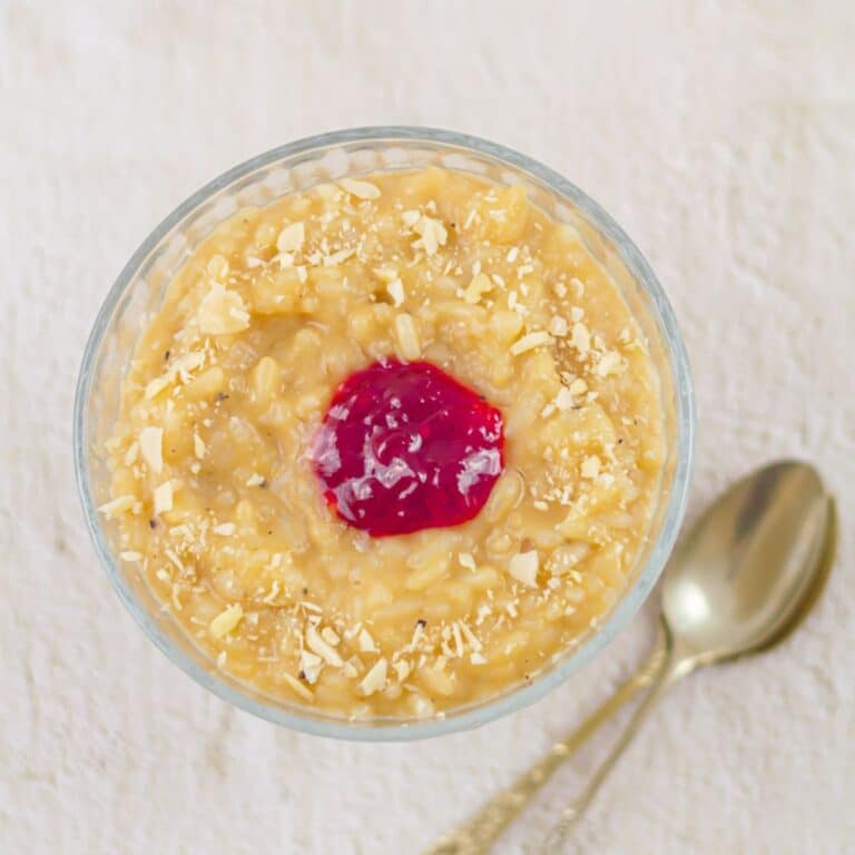 Coconut Milk Rice Pudding (Eggless and Dairy Free) Flavours Treat