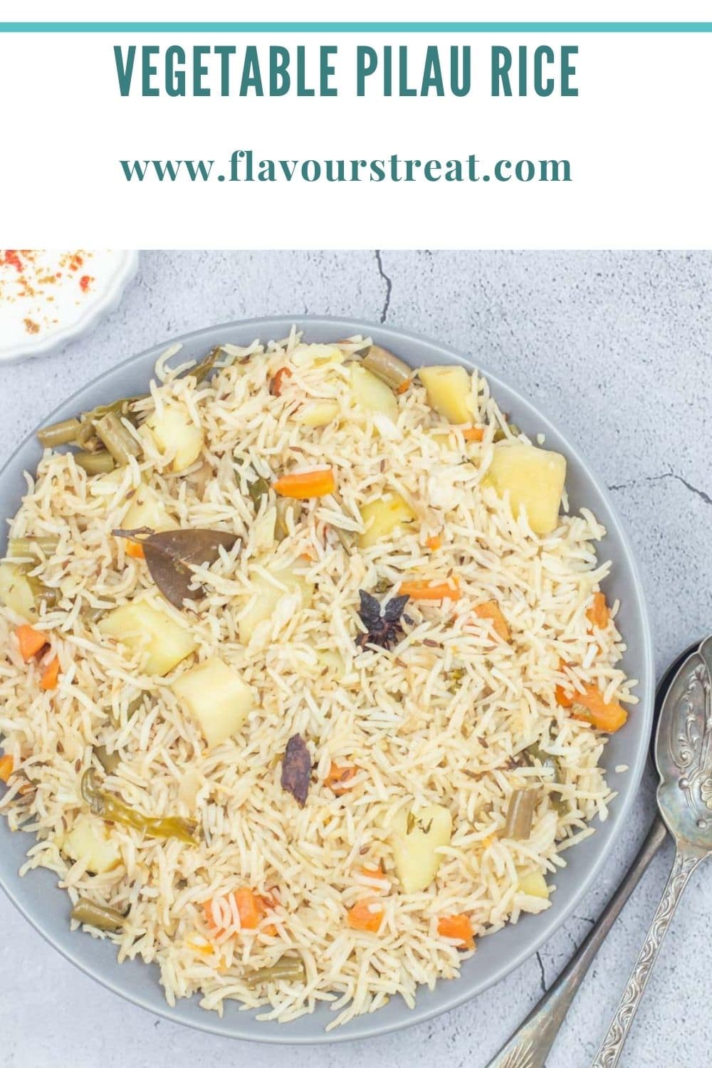 One Pot Vegetable Pulao Rice Recipe - Flavours Treat