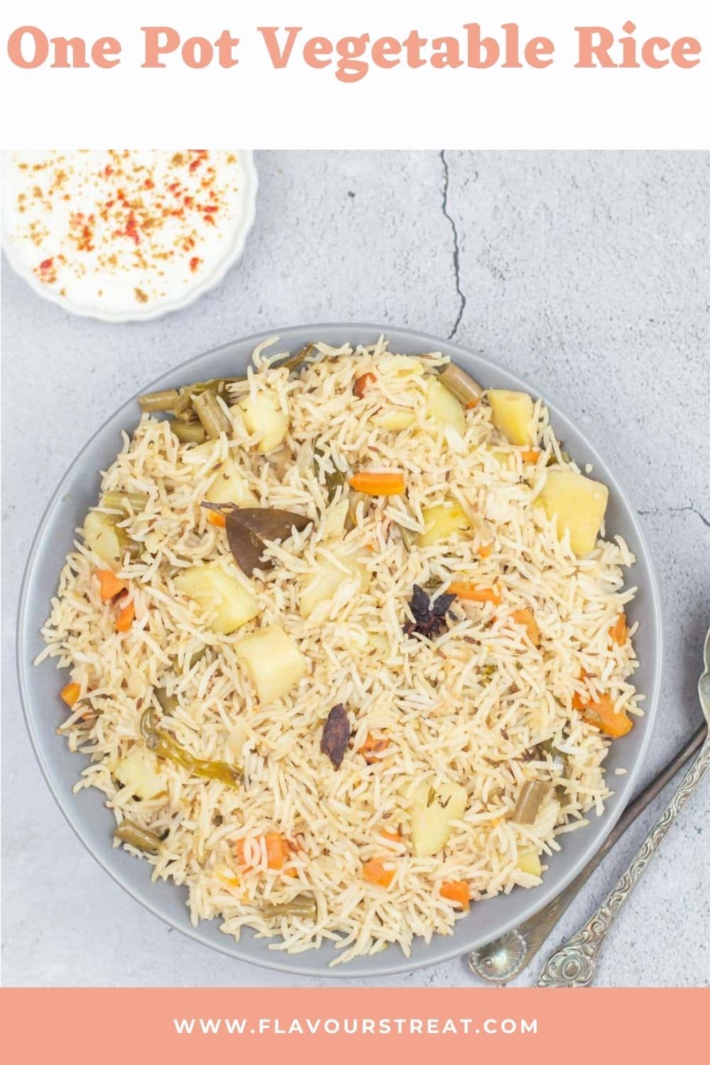 One Pot Vegetable Pulao Rice Recipe - Flavours Treat