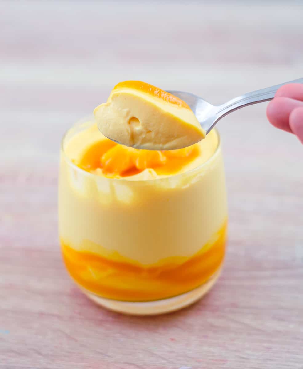 Easy 3 Ingredient Mango Mousse - Flavours Treat