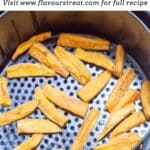 pin image of potato wedges with text overlay on the top.