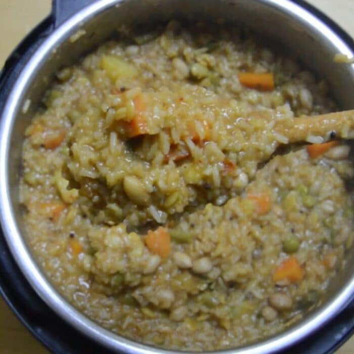 Instant Pot Bisi Bele Bath Recipe with Homemade Masala Flavours Treat