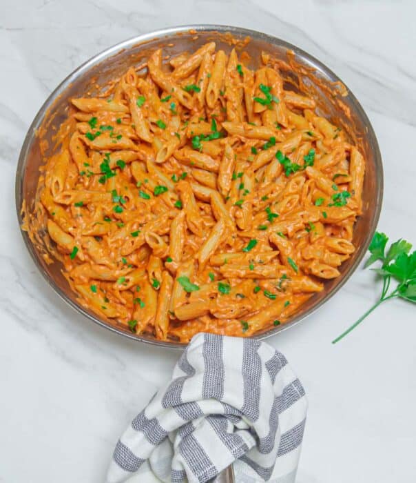 Italian Pink Sauce Pasta Recipe Flavours Treat