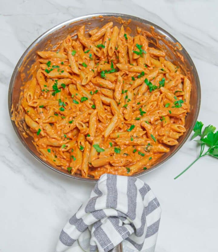 Italian Pink Sauce Pasta Recipe Flavours Treat