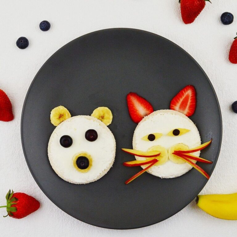 close up shot of open faced sandwich