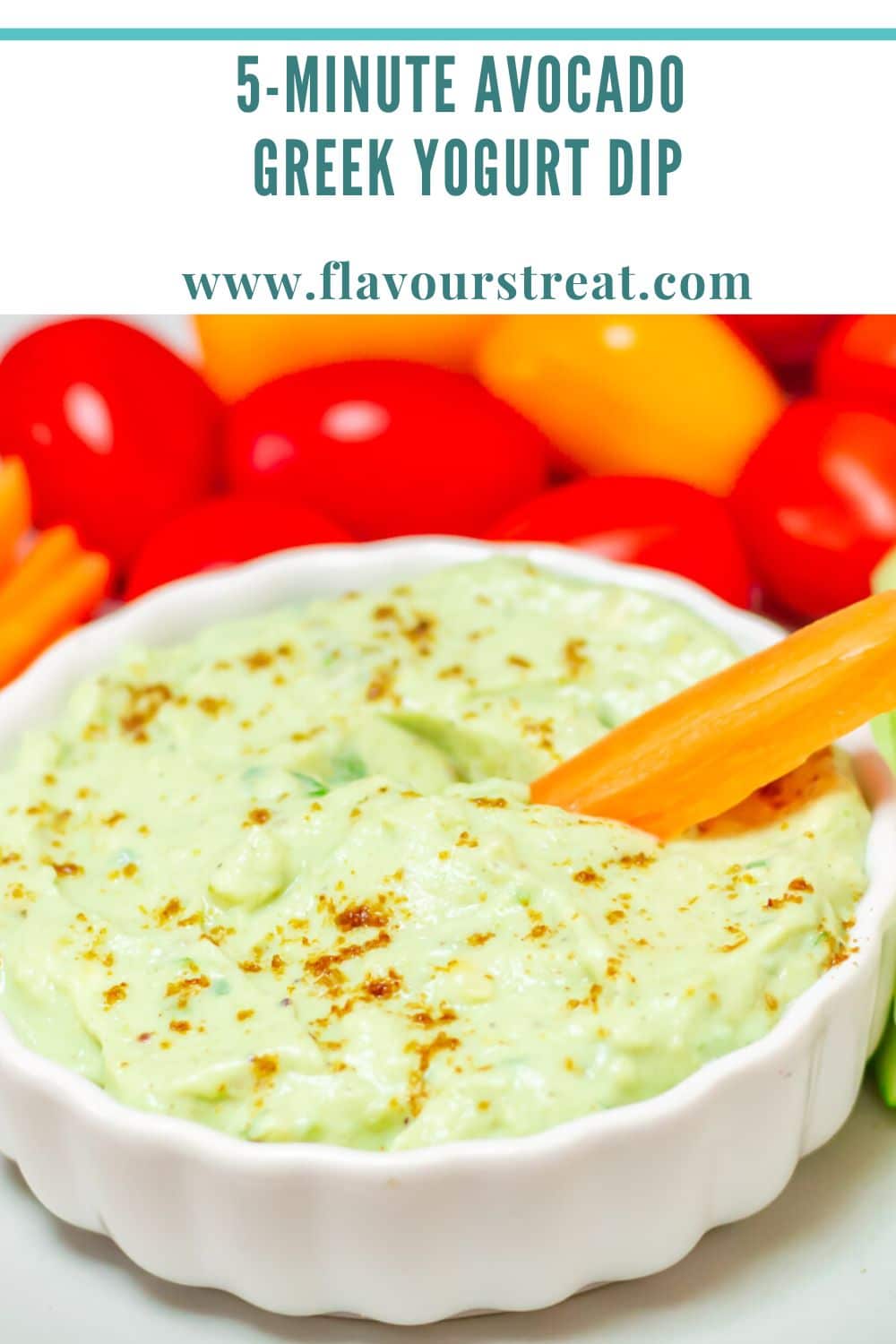 5Minute Avocado Greek Yogurt Dip Flavours Treat