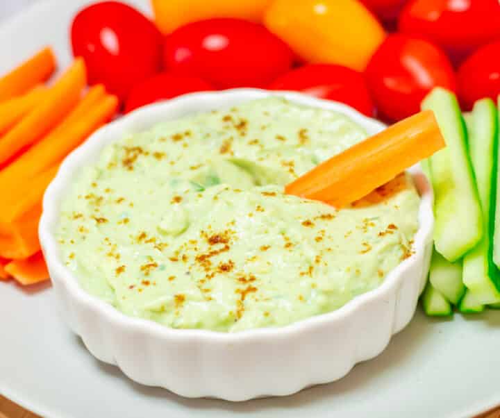 5Minute Avocado Greek Yogurt Dip Flavours Treat
