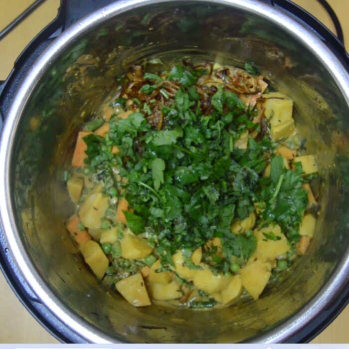 Instant Pot Vegetable Biryani - Flavours Treat