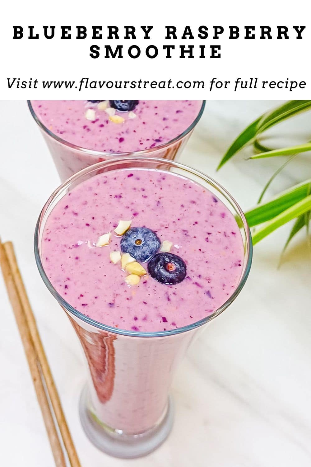 Blueberry Raspberry Smoothie - Flavours Treat