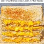 pin image of carrot corn cheese sandwich