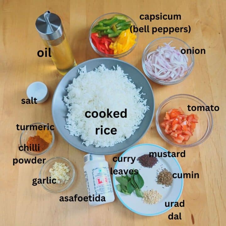 Easy Capsicum Rice Capsicum Masala Rice (Easy Leftover Rice Recipe) - Flavours Treat