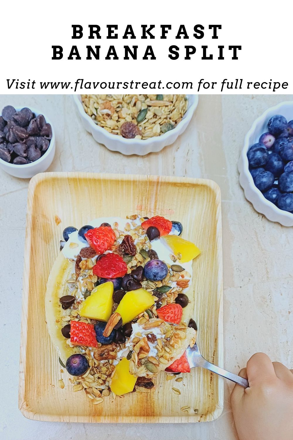 Split Made When Breakfast Banana Split with Yogurt - Flavours Treat
