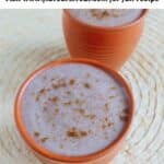 pin image of ragi kanji with text overlay on the top.