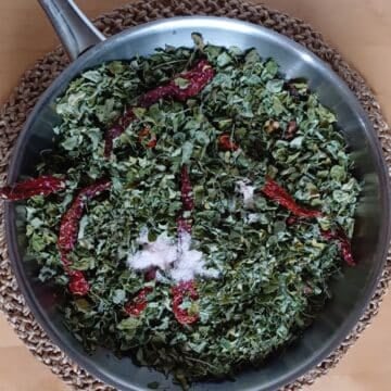 Munagaku Karam Podi (Moringa Leaves Spice Powder) - Flavours Treat