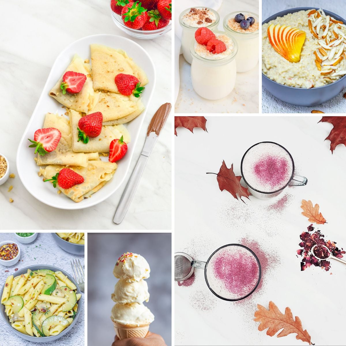 college of six images from flavours treat food blog.