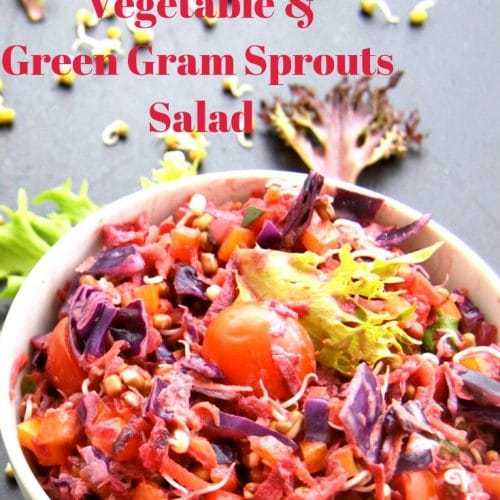 vegetable and sprouts salad